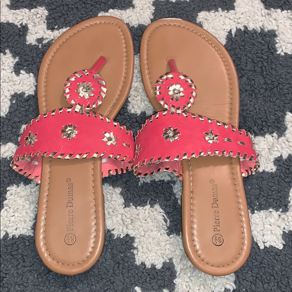 pierre dumas slip on sandals
